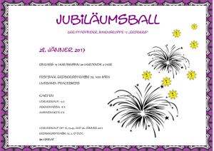 Jubiläumsball Plakat Vorschau