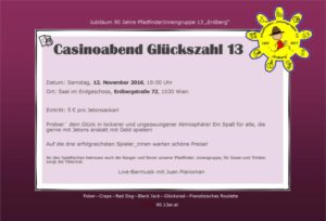 Casinoabend Flyer Vorschau