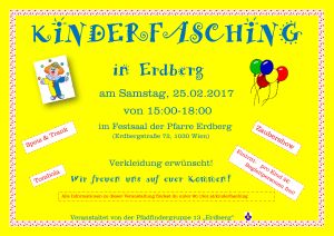 Kinderfasching Flyer Vorschau